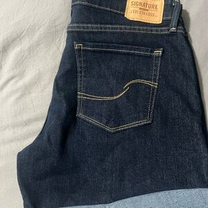 Levi's Blue Jean Shorts Classic Dark Indigo